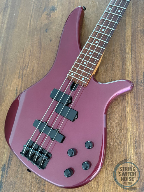 Yamaha RBX370A, Bass Guitar, Burgundy, 1991, Active