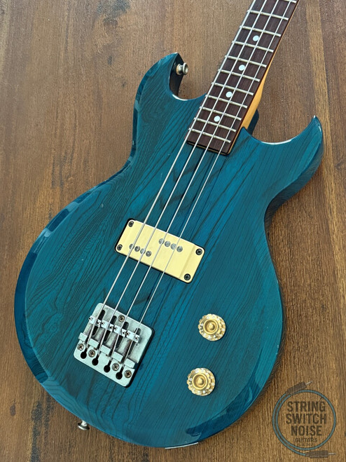 Aria Pro II Bass, 1982, Cardinal Series, 32” Medium Scale, Maui Blue