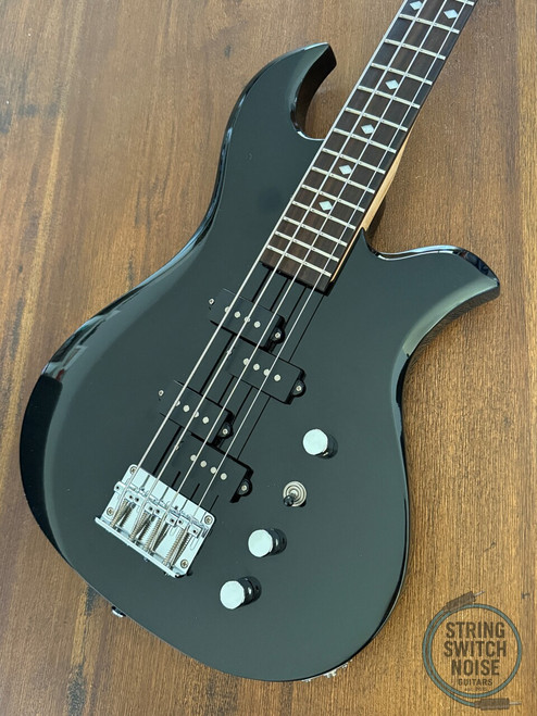 BC Rich Eagle Bass, Metallic Black, 2000’s, Dual P Pickups