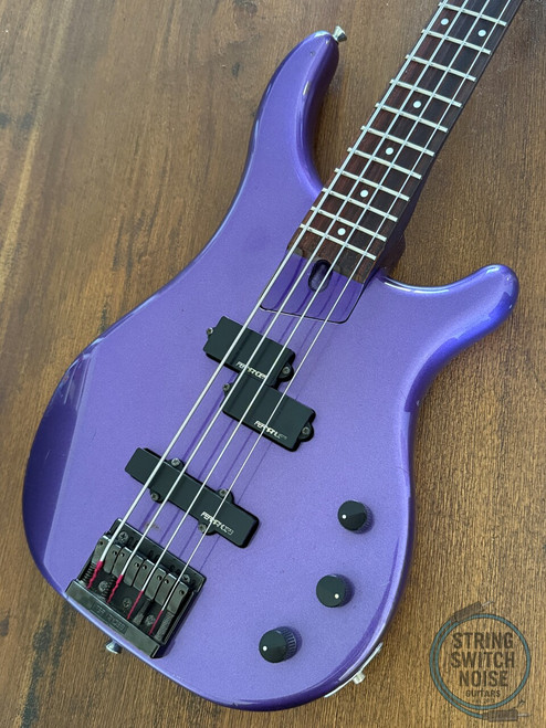 Fernandes Revolver Bass, Metallic Sparkle Purple, MIJ, 1990s, FRB-60