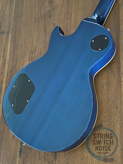 Edwards (ESP), Les Paul Guitar, Blue Quilt Top, MIJ, 2014, Seymour Duncan SH-4 and SH-1