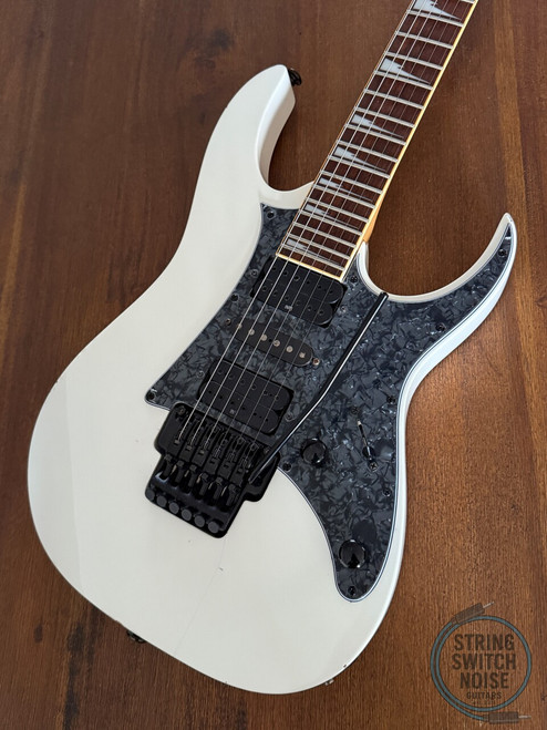 Ibanez RG350 DX Guitar, White, 2007, WIZZARD II NECK
