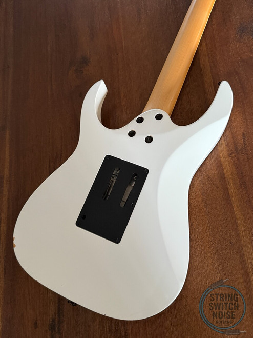 Ibanez RG350 DX Guitar, White, 2007, WIZZARD II NECK