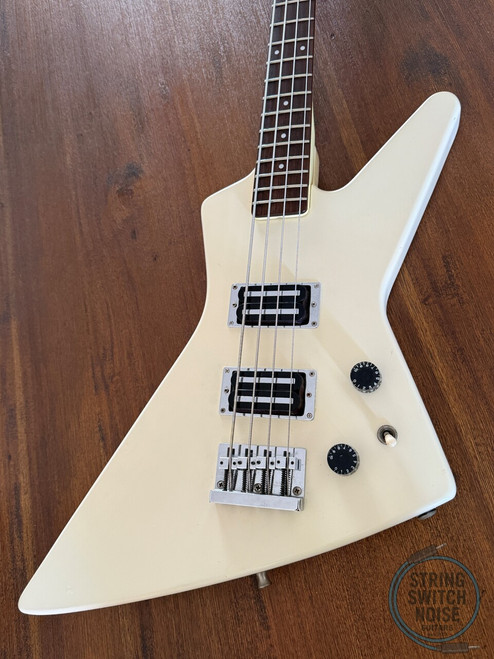 Fernandes, Explorer Bass, White, MIJ 1986, Model BXB-55