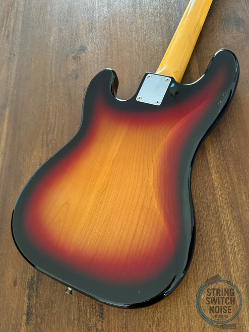Fender Precision Bass, '62, 3 Tone Sunburst, 1997, Red Tort Guard