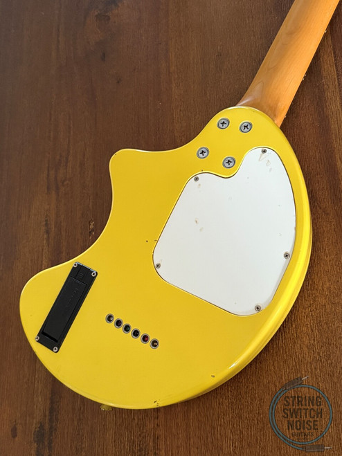 Fernandes ZO-3, Graffiti Yellow, 2000s Nomad Travel Guitar, w