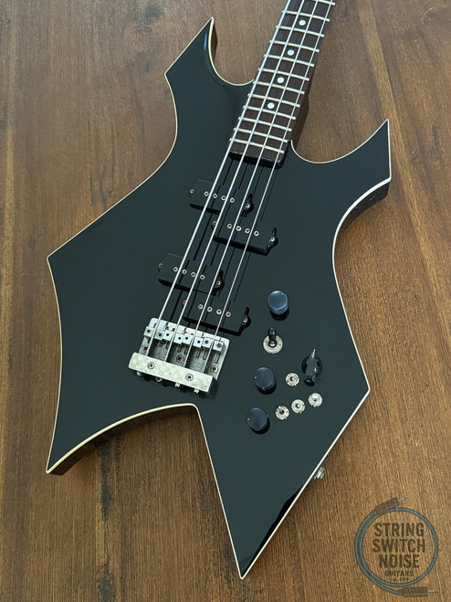BC Rich, Warlock Bass, Black, RARE VARITONE MODEL, MIJ 1985, NJ