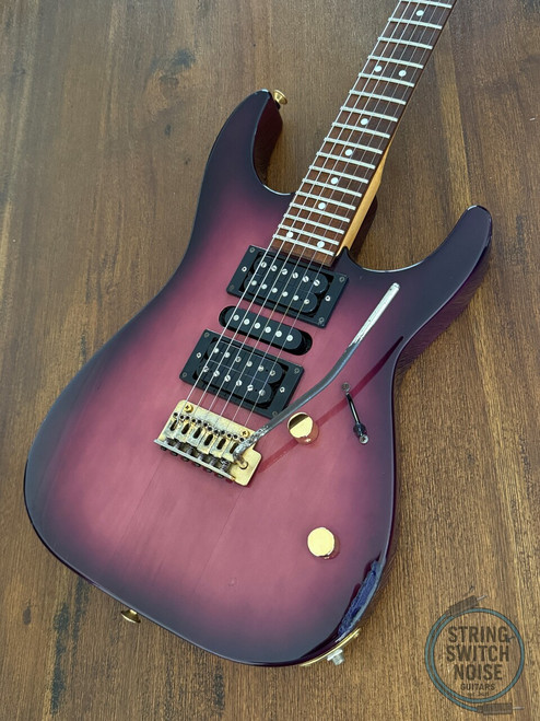 Charvel Stratocaster, by Jackson, HSH, Purple Burst, MIJ, 1991