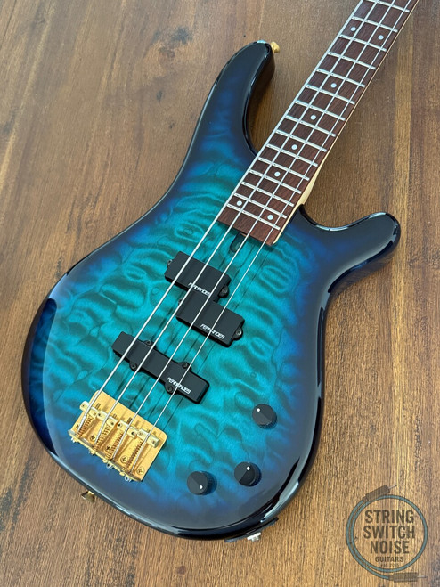 Fernandes Revolver Bass, Sapphire Blue Gradient, 1990s, FRB-40