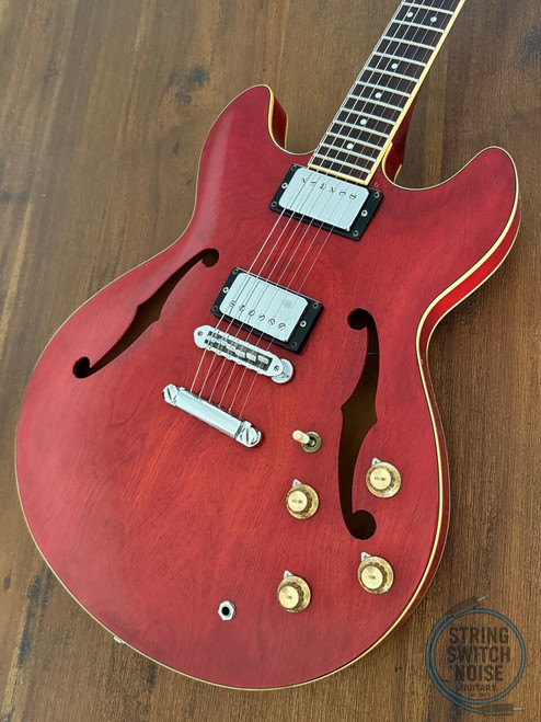 Yamaha SA700, “335” Guitar, 1977, Persimmon Red, 1ST YEAR PRODUCTION