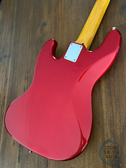 Fender Jazz Bass, RARE, ’65-US Bound, Candy Red, 2004, USA Pickups, Hard Case