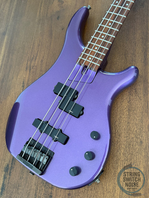 Fernandes Revolver Bass, Metallic Purple, MIJ, 1990s, FRB-60, Original Case