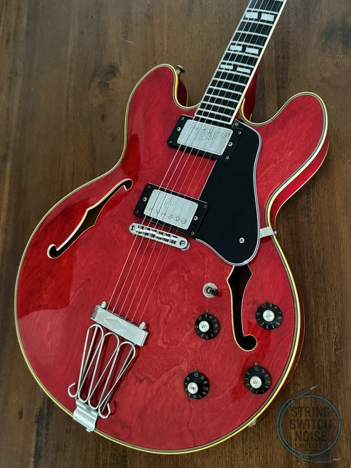 Greco SA-500, ES335 style, Hollow Body Guitar, 1973, MIJ, Cherry, OHSC