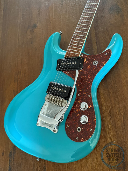 Mosrite of California Guitar, The Ventures '65, RARE, Marine Blue, 1990’s, OHSC