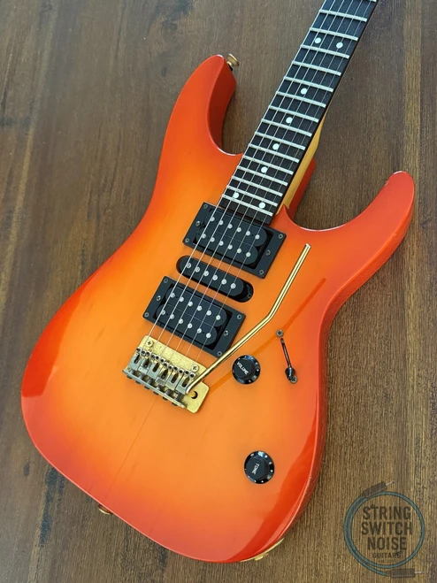 Charvel Stratocaster, by Jackson, HSH, Orange Burst, MIJ, 1990
