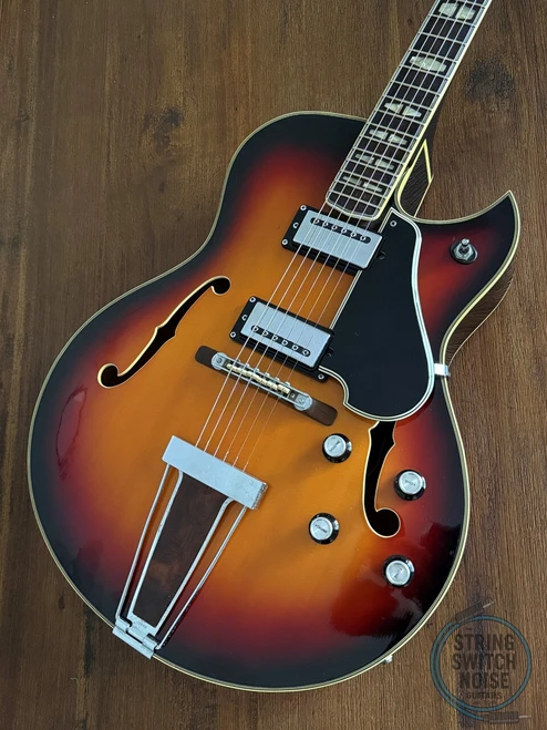 Yamaha AE-11, (ES175), Hollowbody, Sunburst, 1973, MIJ, Hard Case