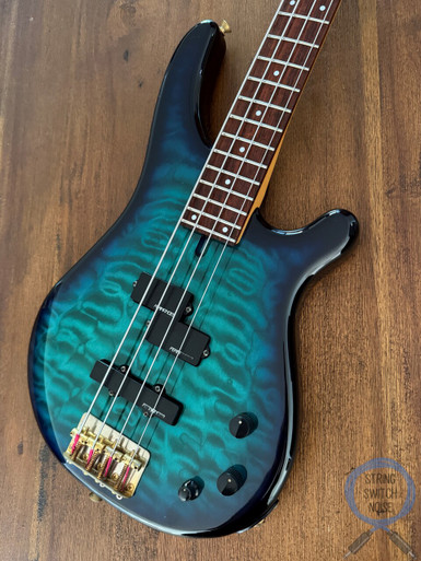 Fernandes Revolver Bass, Sapphire Blue Gradient, FRB-40, 1990's