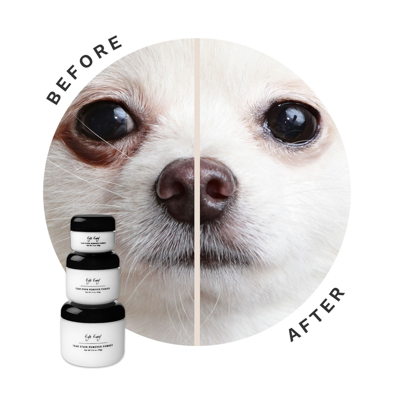 Eye Envy Tear Stain Remover Powder for Dogs & Cats