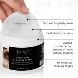 Eye Envy Fresh Ear Cleaning Wipes for Cats Open Jar
