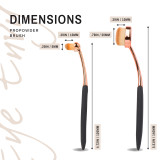 Measurements of Eye Envy ProPowder Brushes