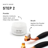 Step 2 - Apply the Tear Stain Remover Powder with either the Small or Large ProPowder Applicator Brush