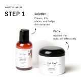 Step 1 - Apply the Tear Stain Remover Solution with the Gentle Action Applicator Pads