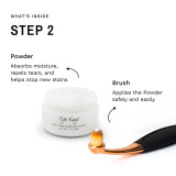 Step 2 - Envy Tear Stain Remover Powder and ProPowder Applicator Brush