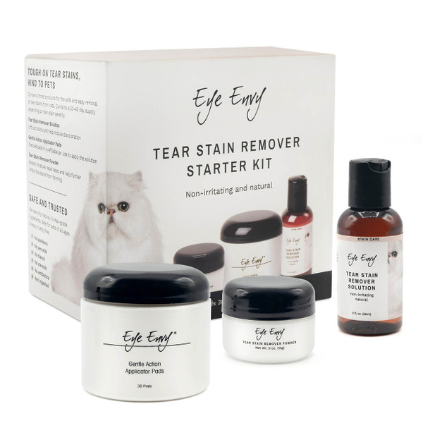 Eye Envy Tear Stain Remover Starter Kit for Cats 