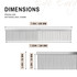 Eye Envy ProGlide Detangling Comb Dimensions
