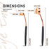 Measurements of Eye Envy ProPowder Brushes