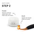 Step 2 - Envy Tear Stain Remover Powder and ProPowder Applicator Brush