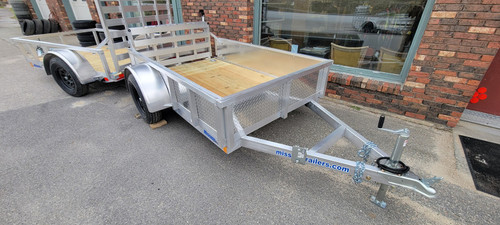 MISSION 5X8 UTILITY TRAILER SOLID DIAMOND PLATE SIDES