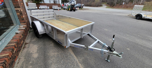 MISSION 5X10 UTILITY TRAILER SOLID DIAMOND PLATE SIDES