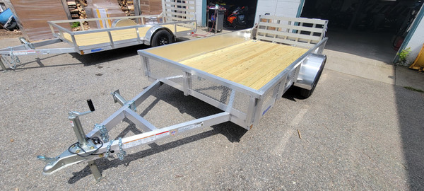 MISSION 6X12 UTILITY TRAILER SOLID DIAMOND PLATE SIDES