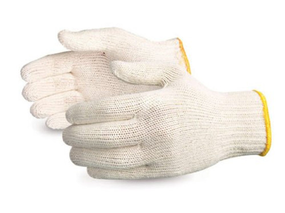 Troy Safety 240 Pairs String Knit White Poly Cotton Work Gloves -Made in Korea