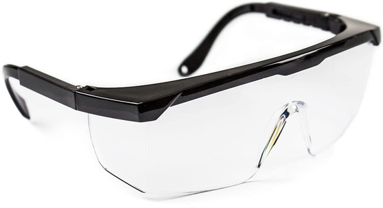 Troy Safety TS-SG201 Economical Safety Eyewear Transparent Crystal Glasses  | UV Extreme Anti-Fog Lens, ANSI Z87 Certifed