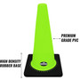 Troy Safety PVC Traffic Safety Cone, Black Base, 18-Inch,