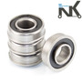 (Set of 4) NK Hand Truck Tire Flanged Precision Ball Bearings for 5/8" ID x 1-3/8" OD