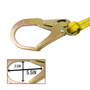 SPL-S102 Yellow Elasticated Internal Shock Absorbing Lanyard w/Two Steel Forged Snap Hook (N-3610) [2 pack]