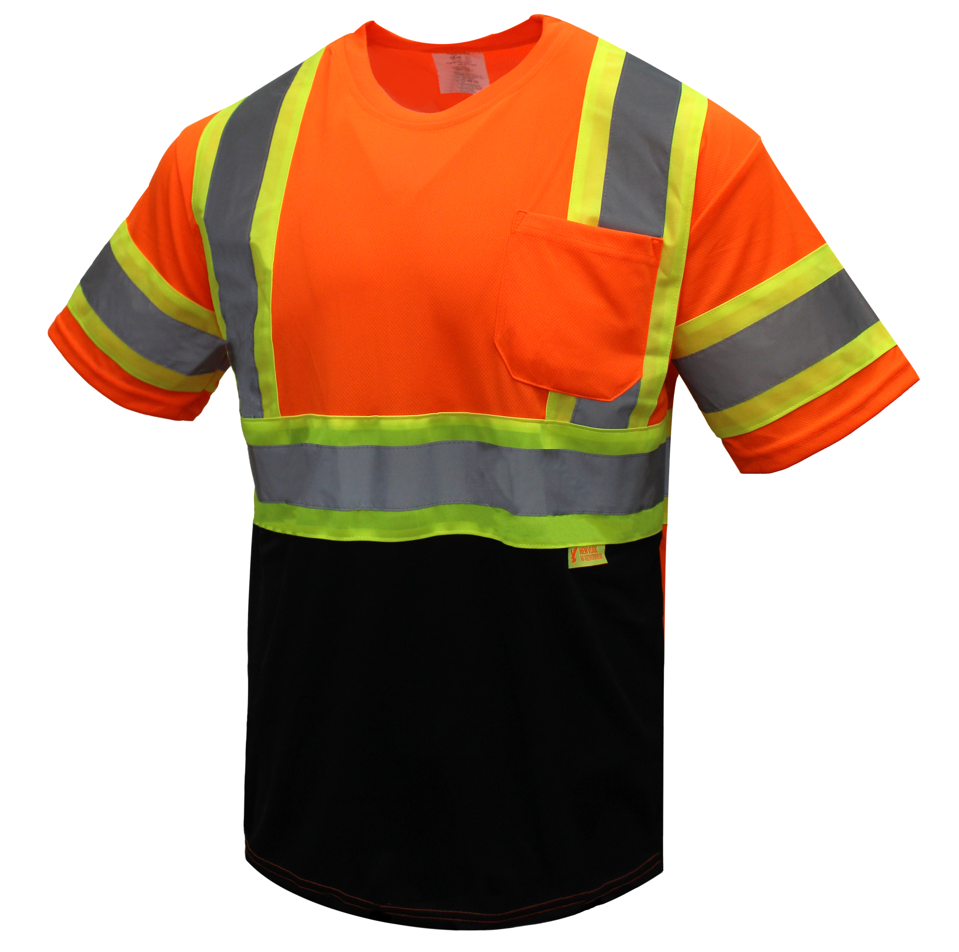 Troy Safety, High-Visibility Class 3 T Shirt with Moisture Wicking