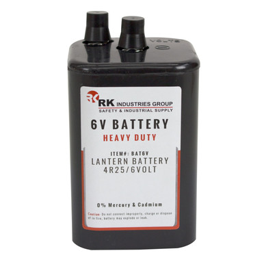 6 Volt 15 AH Alkaline Screw Top Lantern Battery 4LR25