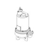 Barnes 2SEV592L (104972) 0.5 HP 200/230V 3PH 20' Cord Manual Submersible Sewage Ejector Pump
