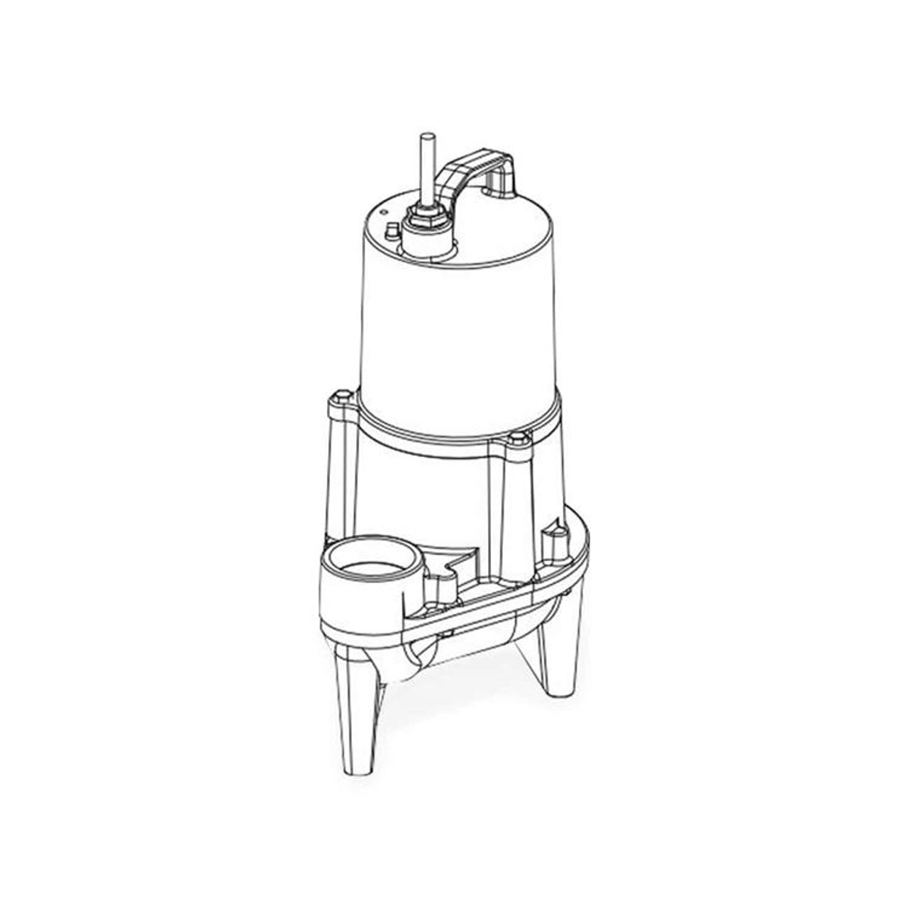 Barnes SEV-412L (101292) Submersible Sewage Ejector Pump 0.5 HP 115V 1PH 20' Cord Manual