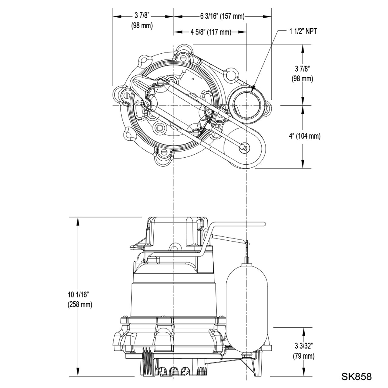 Zoeller dimensions