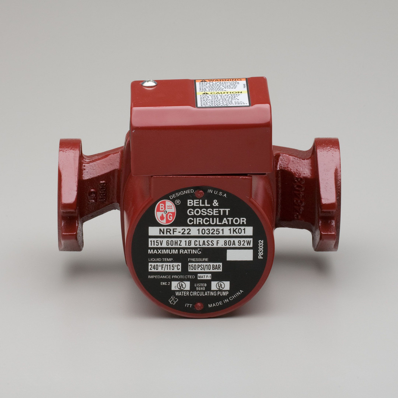 Bell & Gossett NRF-22 (103251) 1/25HP cast iron circulator