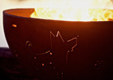 Funky Dog Fire Pit by Fire Pit Art