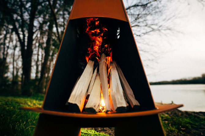 Vesuvius Fire Pit by Fire Pit Art