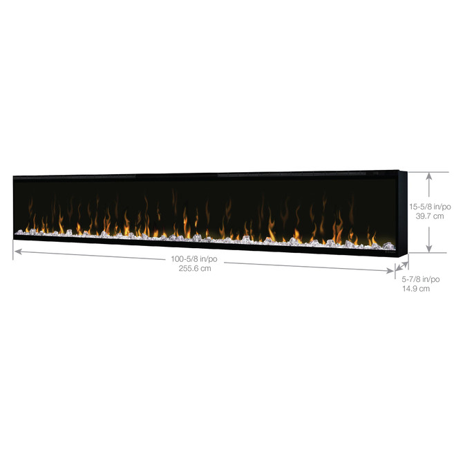 Dimplex IgniteXL 100" Built-in Linear Electric Fireplace-X-XLF100