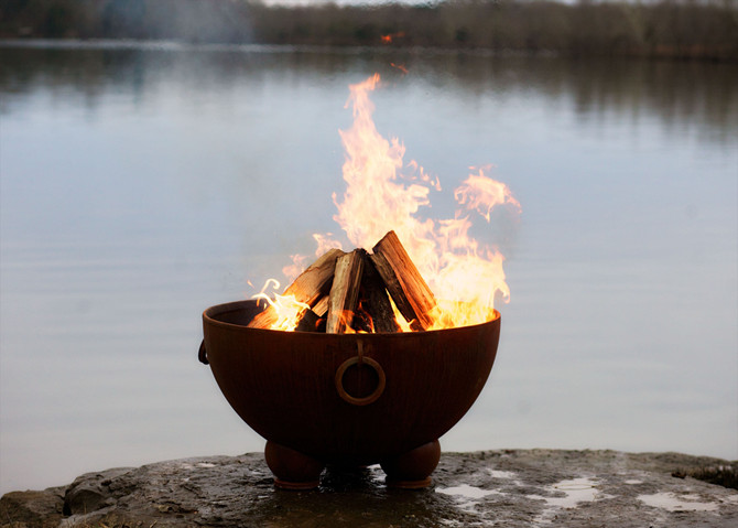 Nepal Fire Pit by Fire Pit Art