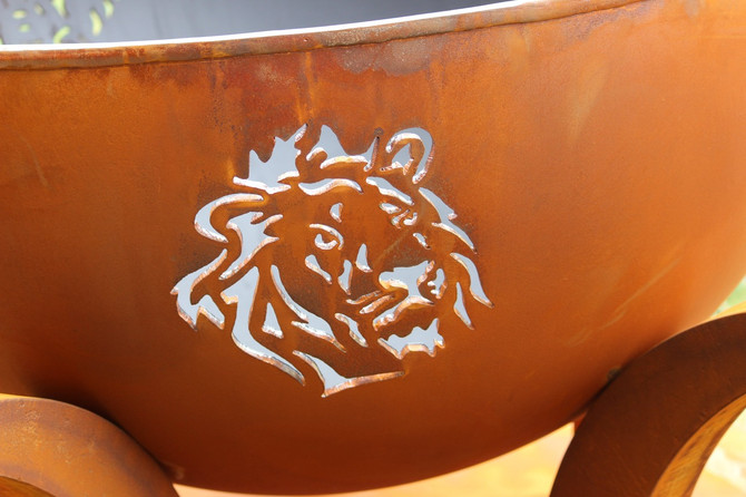 Africa's Big Five Fire Pit by Fire Pit Art